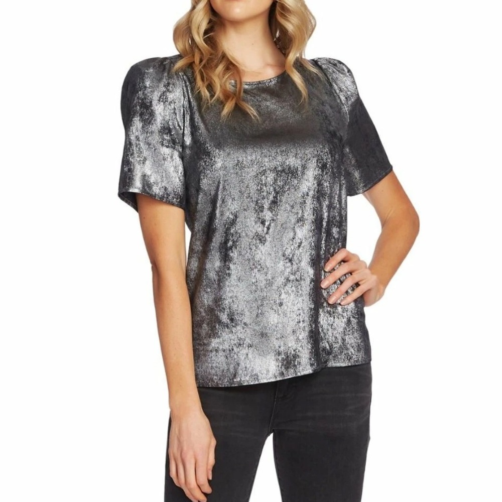 Vince Camuto Metallic Blouse